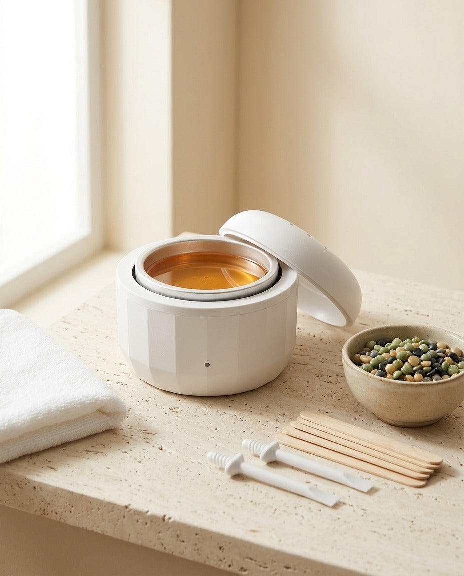 Kit de cera facial mini MyMusse con la cera derretida