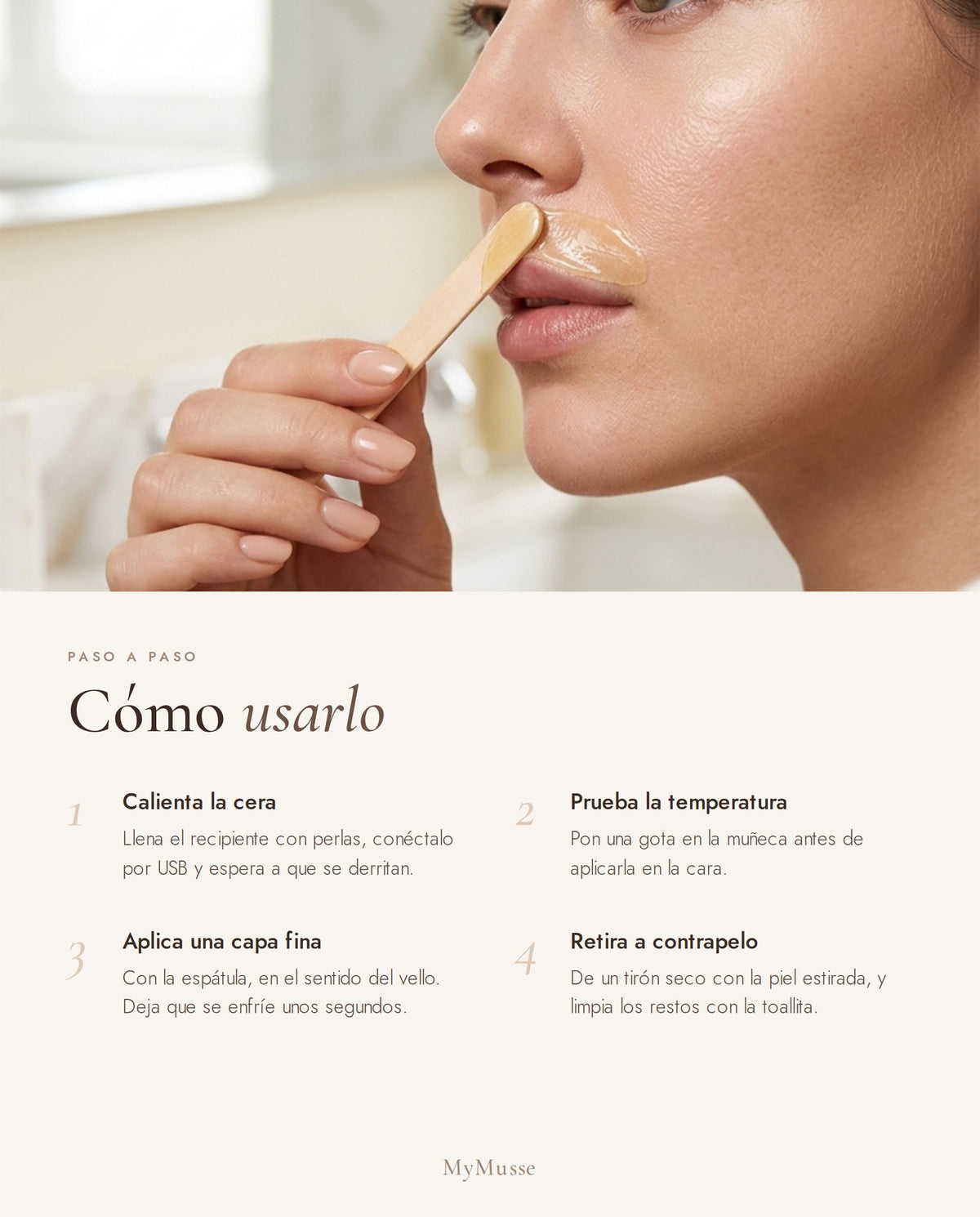 Cómo usar el kit de cera paso a paso